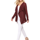 Long Sleeve Soft Sheer Slub Open Front Summer Cardigan MK8080 (S-L)