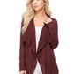 Long Sleeve Soft Sheer Slub Open Front Summer Cardigan MK8080 (S-L)