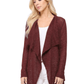 Long Sleeve Soft Sheer Slub Open Front Summer Cardigan MK8080 (S-L)
