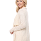 Long Sleeve Soft Sheer Slub Open Front Summer Cardigan MK8080 (S-L)