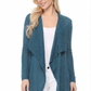 Long Sleeve Soft Sheer Slub Open Front Summer Cardigan MK8080 (S-L)