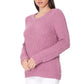 Pop Corn Stitch Long Sleeve Casual Sweater Top MK8114