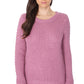 Pop Corn Stitch Long Sleeve Casual Sweater Top MK8114