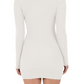 Ribbed Turtleneck Long Sleeve Slim Fit Mini Dress MK8121 (S-L)