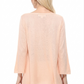 Semi See-through Boat neck Hi-Low Knit Top MK8139 (S-L)