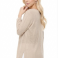 Semi See-through Boat neck Hi-Low Knit Top MK8139 (S-L)