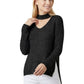 V-Neck Choker Style Side Slit Casual Knit Pullover Sweater MK8143 (S-L)