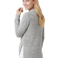 V-Neck Choker Style Side Slit Casual Knit Pullover Sweater MK8143 (S-L)