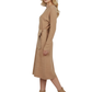 Loose Fit Rip Neck Flared Sweater Knitted Dress MK8161 (S-L)