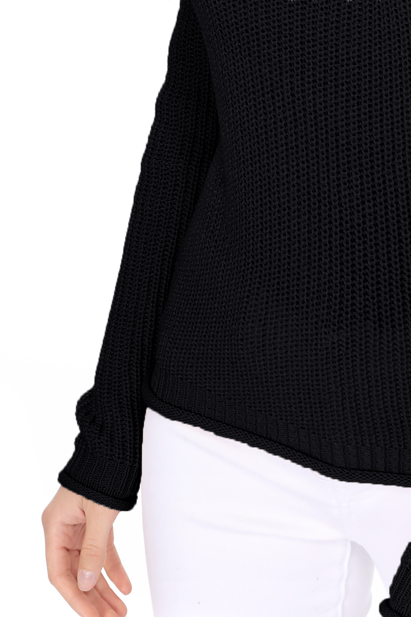 Crewneck Waffle Knit Long Sleeve Thin Pullover Sweater MK8176 (S-L)