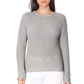 Crewneck Waffle Knit Long Sleeve Thin Pullover Sweater MK8176 (S-L)