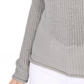 Crewneck Waffle Knit Long Sleeve Thin Pullover Sweater MK8176 (S-L)