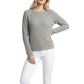 Crewneck Waffle Knit Long Sleeve Thin Pullover Sweater MK8176 (S-L)