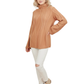 Mock Neck Cable Knitted Tunic Pullover Sweater MK8188 (S-L)