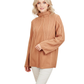 Mock Neck Cable Knitted Tunic Pullover Sweater MK8188 (S-L)