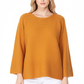 Boat Neck Bell Sleeve High Low Pullover Sweater MK8200 (S-L)