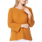 Boat Neck Bell Sleeve High Low Pullover Sweater MK8200 (S-L)