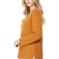Boat Neck Bell Sleeve High Low Pullover Sweater MK8200 (S-L)