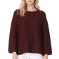Boat Neck Bell Sleeve High Low Pullover Sweater MK8200 (S-L)