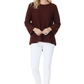 Boat Neck Bell Sleeve High Low Pullover Sweater MK8200 (S-L)