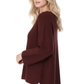 Boat Neck Bell Sleeve High Low Pullover Sweater MK8200 (S-L)
