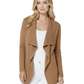 Long Sleeve Open Front Draped Stylish Cape Sweater Cardigan MK8218 (S-L)
