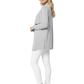 Long Sleeve Open Front Draped Stylish Cape Sweater Cardigan MK8218 (S-L)