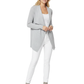 Long Sleeve Open Front Draped Stylish Cape Sweater Cardigan MK8218 (S-L)