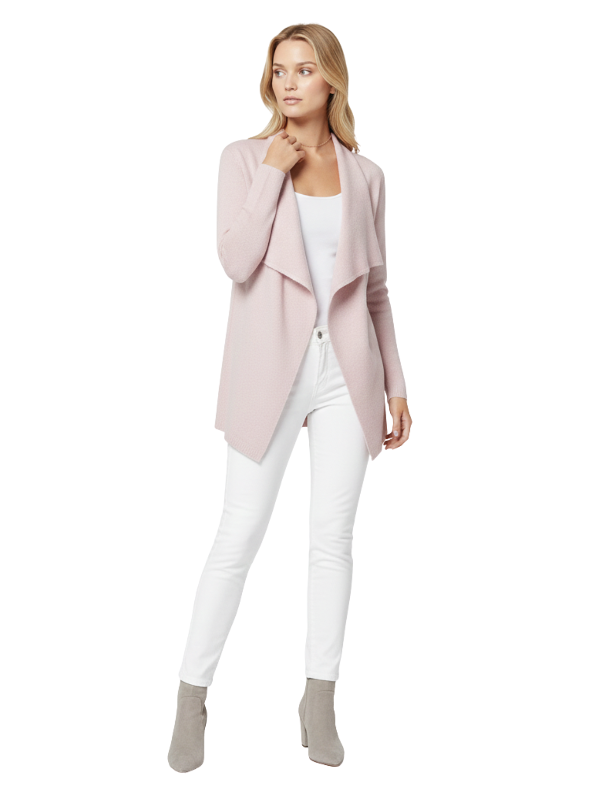 Long Sleeve Open Front Draped Stylish Cape Sweater Cardigan MK8218 (S-L)