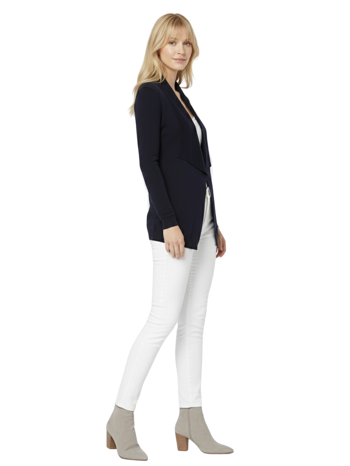 Long Sleeve Open Front Draped Stylish Cape Sweater Cardigan MK8218 (S-L)