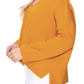 Wide V-Neck Oversized Sweater Top with Side Slit MK8219 (S-L)