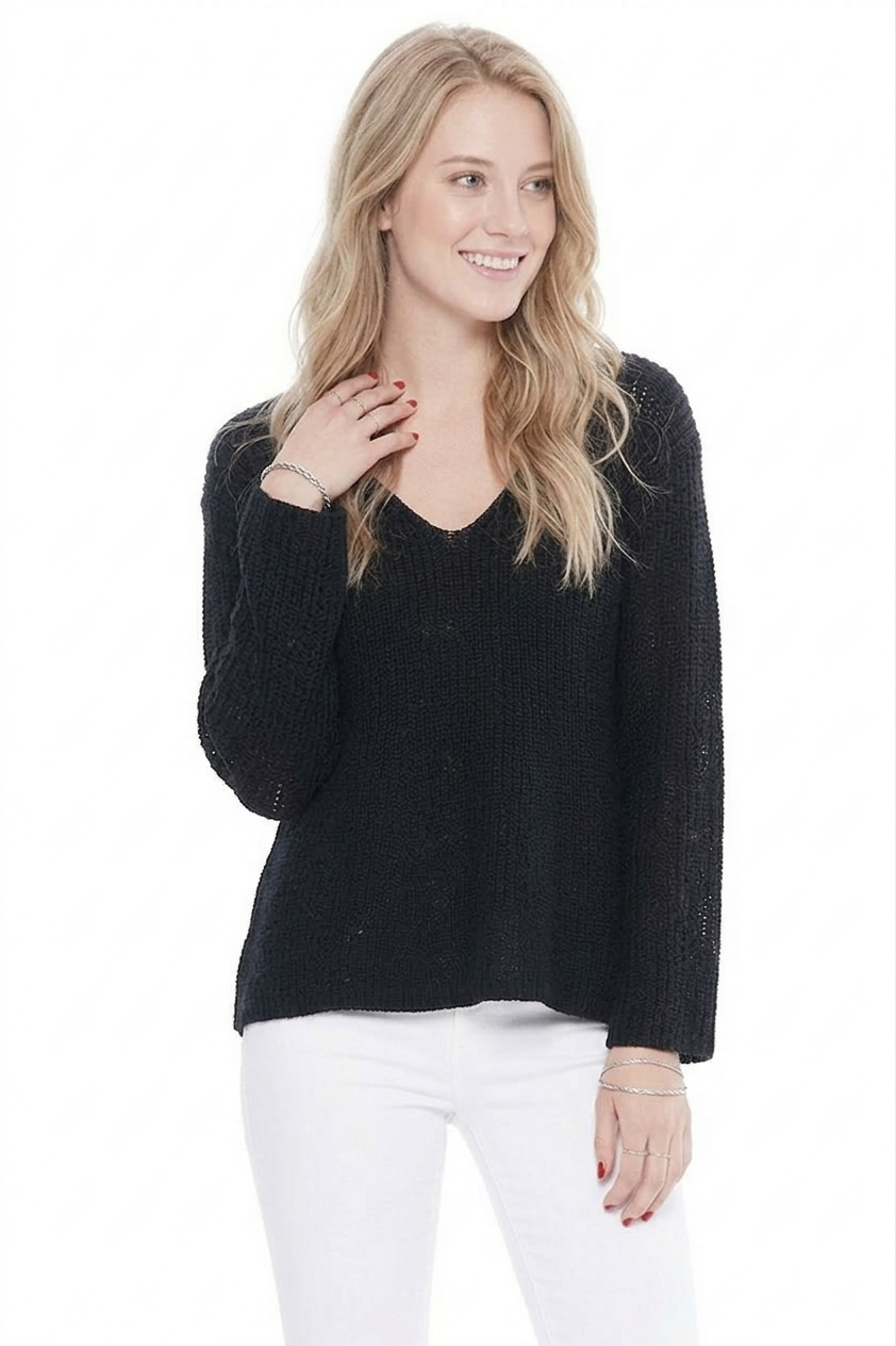 Light Weight Bell Sleeve All Season Sweater Top MK8232 (S-L)