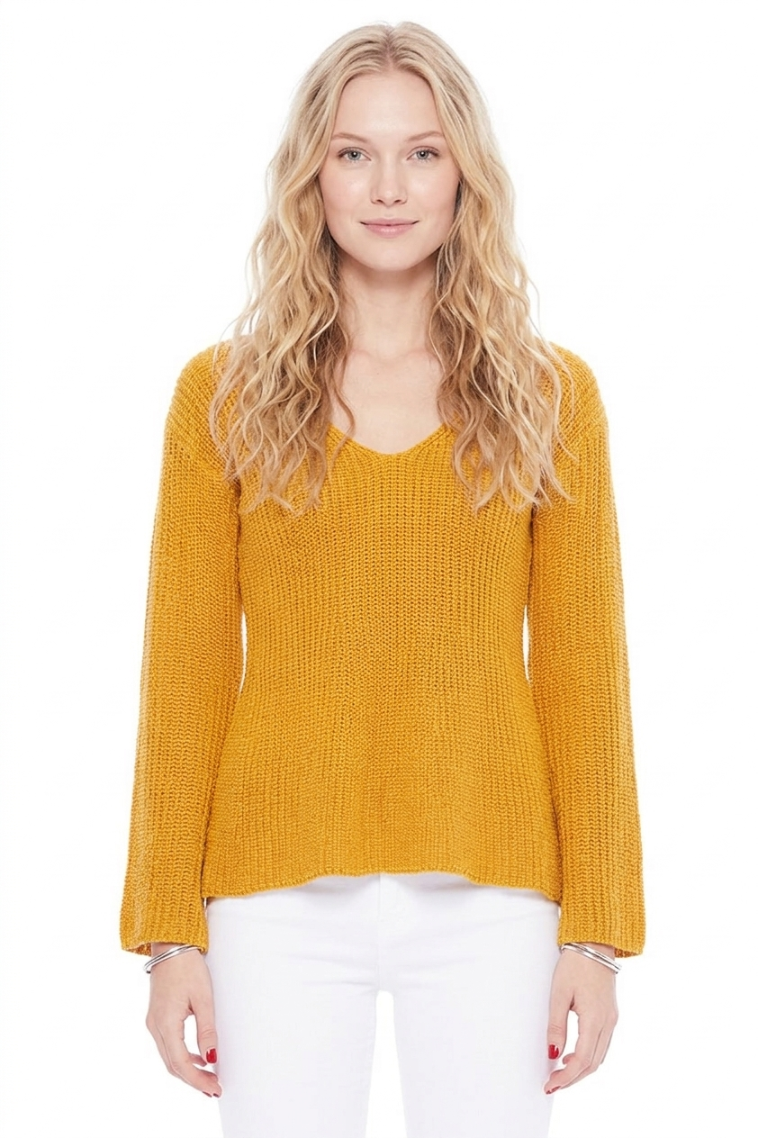 Light Weight Bell Sleeve All Season Sweater Top MK8232 (S-L)