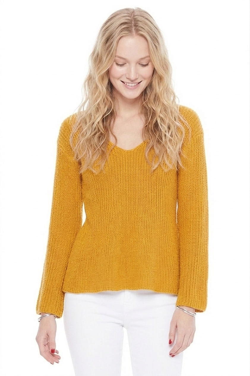 Light Weight Bell Sleeve All Season Sweater Top MK8232 (S-L)