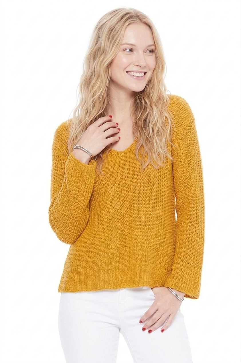 Light Weight Bell Sleeve All Season Sweater Top MK8232 (S-L)