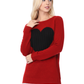 Cozy Heart Jacquard Round Neck Pullover Sweater MK8236 (S-L)