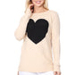 Cozy Heart Jacquard Round Neck Pullover Sweater MK8236 (S-L)
