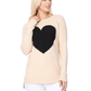 Cozy Heart Jacquard Round Neck Pullover Sweater MK8236 (S-L)