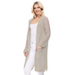 Open Front Knit Long Summer Cardigan w/ Pockets and Hoodie HK8266 (S/M-M/L)