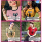 Short Sleeve Crewneck Cat Print Casual T-Shirt Sweater MK32004CAT (S-L)
