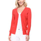 Women V-Neck Button Down Knit Cardigan Sweater MK5178 (S-XL)