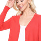 Women V-Neck Button Down Knit Cardigan Sweater MK5178 (S-XL)