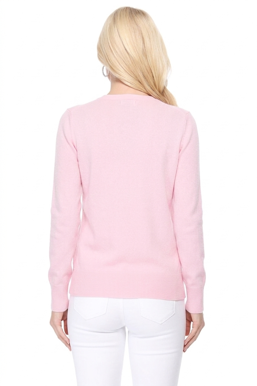 Women V-Neck Button Down Knit Cardigan Sweater MK5178 (S-XL)