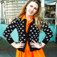 3/4 Sleeve Crewneck Cat Pattern Stylish Cardigan Sweater MK3466 (S-L)
