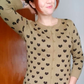 3/4 Sleeve Crewneck Cat Pattern Stylish Cardigan Sweater MK3466 (S-L)