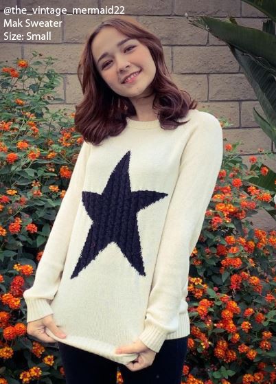 Cute Star Jacquard Round Neck Pullover Sweater MK3506STAR (S-L)