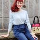 Crewneck Knit Pullover Sweater with Side Slit MK8015 (S-L)
