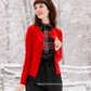 Women's Long Sleeve Crewneck Knit Cardigan Sweater MK0179 (S-L)