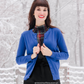 Women's Long Sleeve Crewneck Knit Cardigan Sweater MK0179 (S-L)