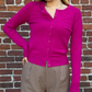 Women's Long Sleeve Crewneck Knit Cardigan Sweater MK0179 (S-L)